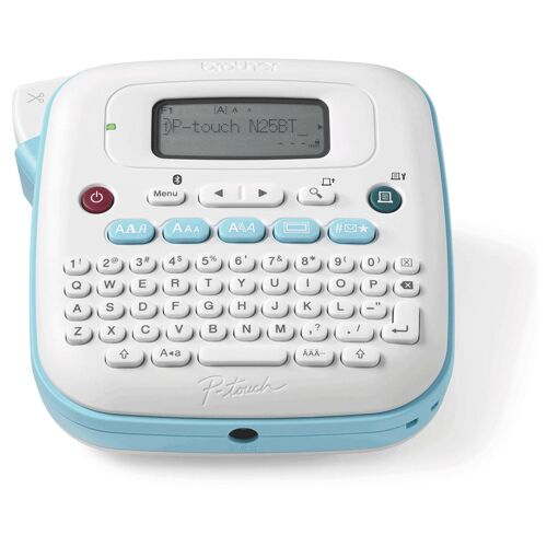 Brother P-Touch PT-N25BT - Étiqueteuse - Noir et blanc - thermique direct - 12 mm de large - 180 dpi - jusqu'à 12 mm/sec - Bluetooth LE - outil de coupe - impression verticale, impression miroir, aperçu avant impression, impression par 2 lignes -...
