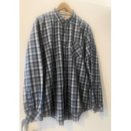 Chemise Timberland Manches Longues À Carreaux Bleu Xxl