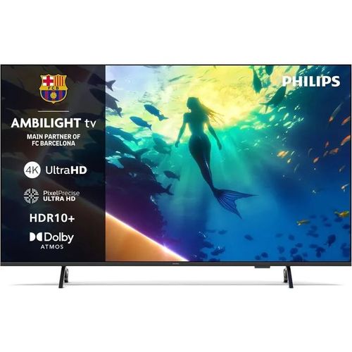 LED 4K Philips Ambilight 50PUS8010 - 50 pouces Titan OS, Pixel Precise Ultra HD Dolby Atmos - Alexa et Google Assistant