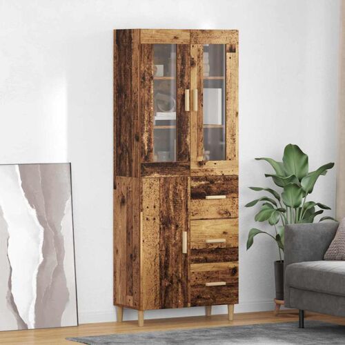 vidaXL Haut Armoire Bois Ancien 69,5 x 34 x 180 cm Bois d'ingénierie