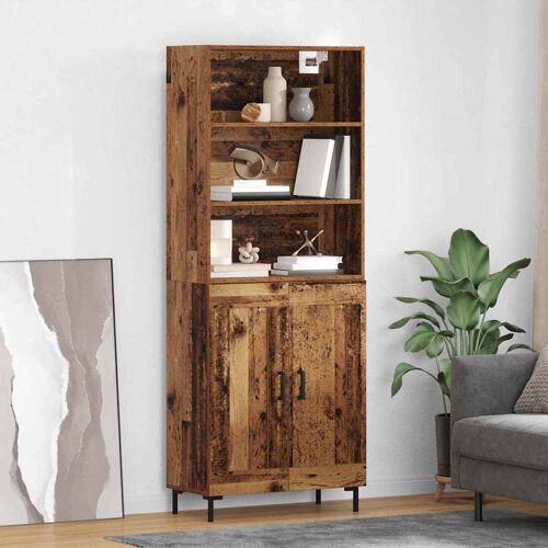 vidaXL Haut Armoire Bois Ancien 69,5 x 32,5 x 180 cm Bois d'ingénierie