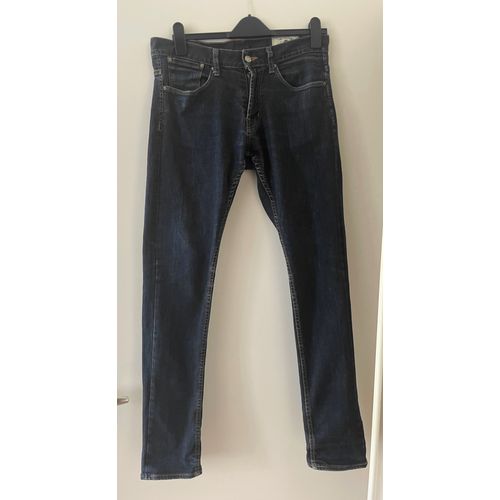 Jean Zara Man Slim Style Vintage Denim Bleu 40