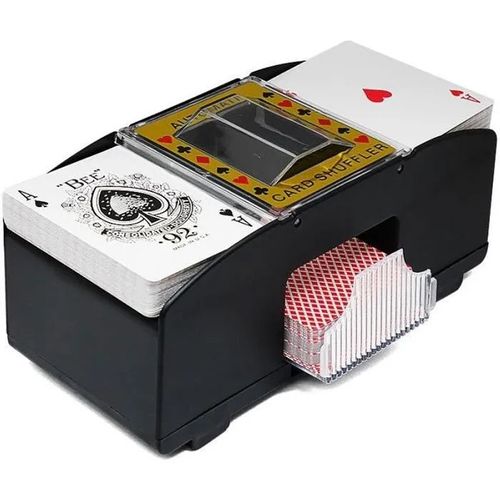Mélangeur De Cartes Automatique - Noir - Électronique - Fonctionne Sur Batterie - Pour Poker Et Rummy