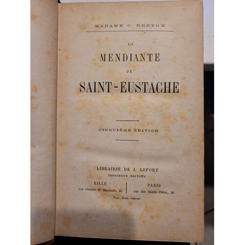 Le Mendiante De Saint Eustache ... Madame C. Breton