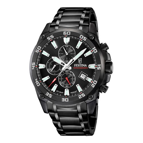 Montre Festina Chrono Acier Noir