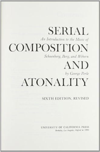 Serial Composition And Atonality