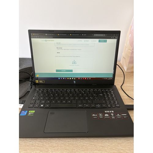 Acer Nitro V15 - 15.6" Intel Core i7 - 2.4 Ghz - Ram 16 Go - SSD 512 Go - Azerty Français