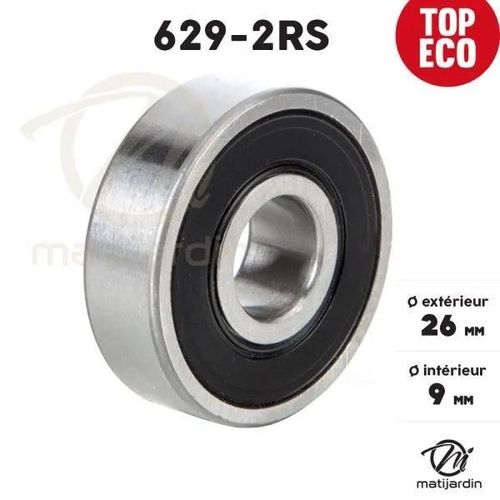 Roulement à billes - MATIJARDIN - 629-2RS - Double étanchéité - Ø 26 mm - Premier prix