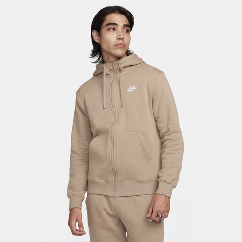 Sweat À Capuche Et Zip Nike Club Fleece Pour Homme - Marron