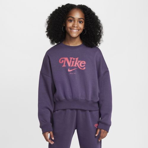 Sweat Court En Tissu Fleece Nike Pour Fille - Pourpre