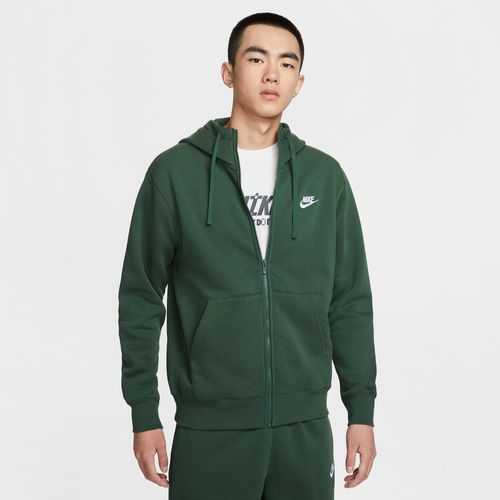 Sweat À Capuche Et Zip Nike Club Fleece Pour Homme - Vert