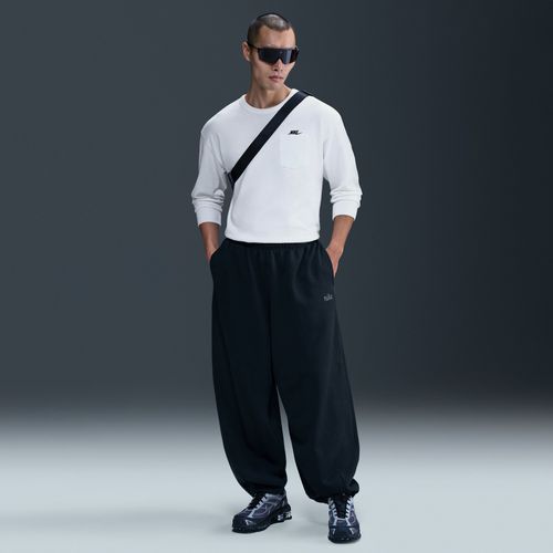 Pantalon Oversize À Revers En Fleece Nike Club Pour Homme - Noir