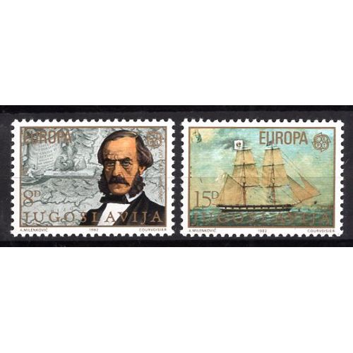 Yougoslavie 1982 Paire Europa Faits Historiques Yvert N° 1804-05 Neuf**
