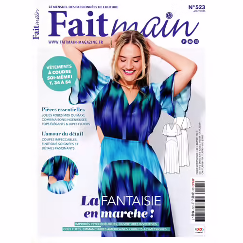 Fait Main Pas À Pas 523 La Fantaisie En Marche Vêtements A Coudre T 34 A 54