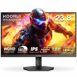 KOORUI G2421V Écran PC Jeu - 23.8" QHD Résolution 2560x1440 IPS Fréquence Rafraîchissement 180Hz - Noir
