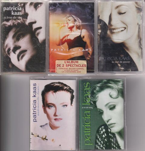 Patricia Kaas Lot De 5 Cassettes K7 Audio Dont 1 Encore Scellée Tape