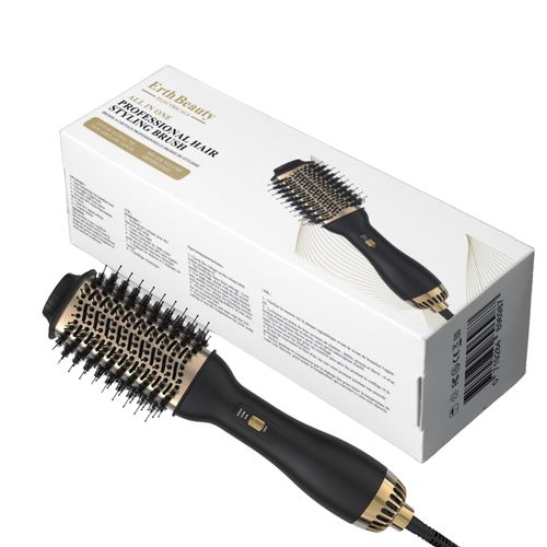 Brosse De Coiffure Professionnelle Tout-En-Un Noir