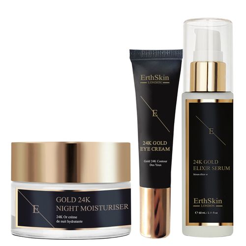 Trio Complet En Or 24 Carats Multicolore