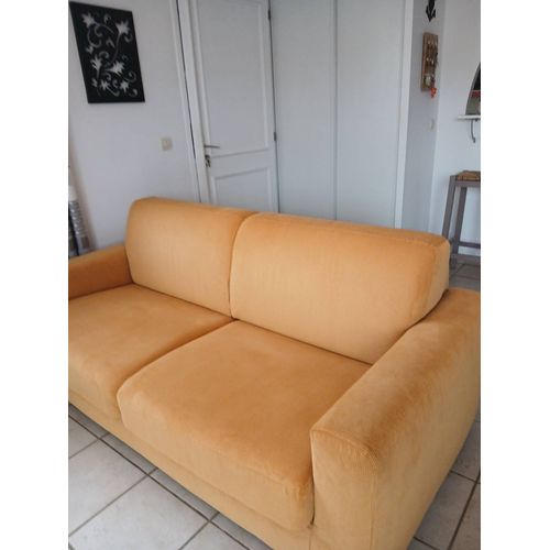 Canapé convertible 4 places velours