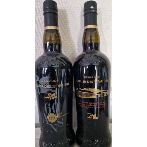 2 Btls Banyuls Cellier Des Templiers Cuvee Anniversaire 60 Ans 2010