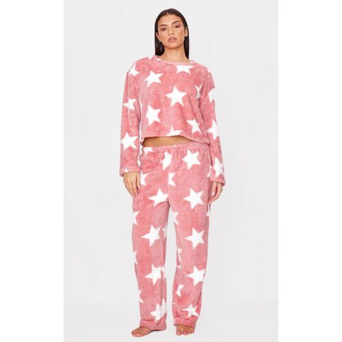 Femme Pantalon De Pyjama En Polaire Rose Imprimé Étoiles | Taille Xs
