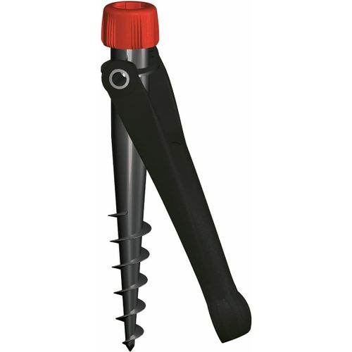 Krinner Vario Drill 20006 Pied De Parasol Noir Pour Plage, Terre, Prairie, Jardin, Loisirs Et Camping Fabriqué En Allemagne