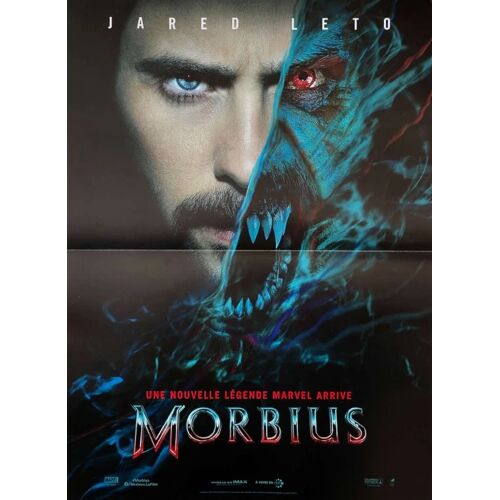 Morbius / Marvel - Affiche Originale De Cinéma - Format 40x60 Cm - Un Film De Daniel Espinosa Avec Jared Leto, Matt Smith, Adria Arjona, Jared Harris, Al Madrigal, Tyrese Gibson - Année 2022