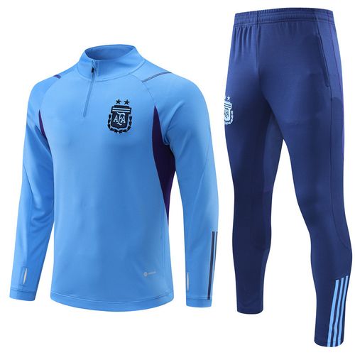 Survêtement Argentine Ensemble Entraînement Football Adulte & Enfant Manches Longues ¿ Bleu Clair