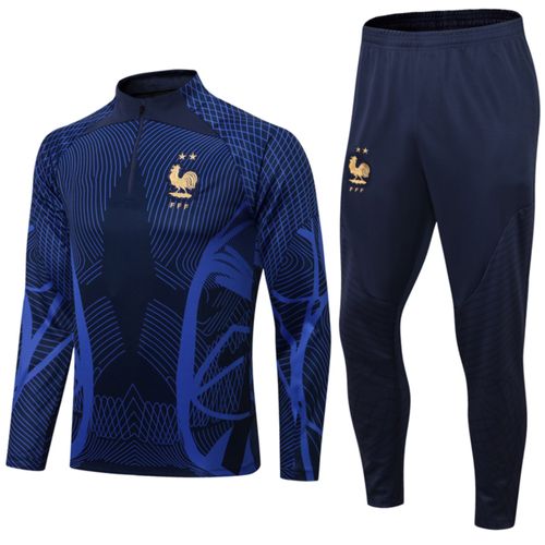 Survêtement Équipe De France ¿ Ensemble Entraînement Football Manches Longues Respirant