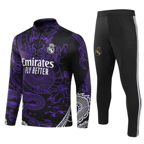 Survêtement Training Real Madrid ¿ Tenue Football Respirante Manches Longues Homme Enfant