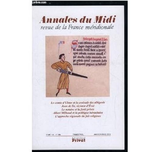 Annales De Midi Tome 126 N 285 Janvier-Mars 2014