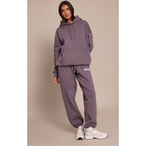 Femme Jogging Gris Anthracite Imprimé ""Plt Studio"" À Ourlets Resserrés | Taille Small