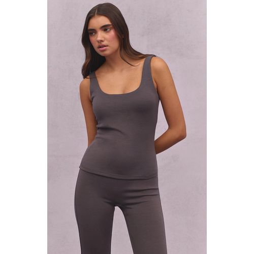 Femme Débardeur Rembourré Très Doux Gris Anthracite | Taille Medium