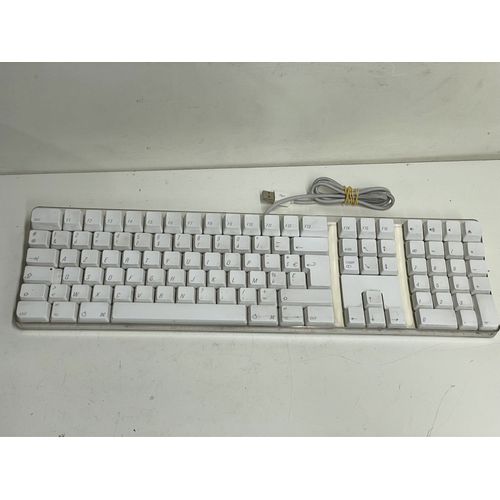 Clavier Apple avec Fil - AZERTY - Blanc (A1048) - Original - Bon État