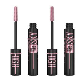 Maybelline New York- Lot De 2 Mascaras Volume Et Longueur Illimitée - Cils Sensational Sky High - Cosmic Black Noir Intense - 7. Noir