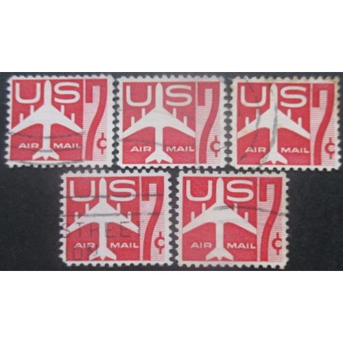 Etats-Unis Poste Aérienne N°51 X 5 Oblitéré