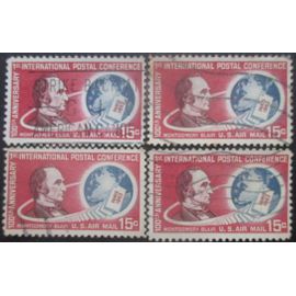 Etats-Unis Poste Aérienne N°62 X 4 Oblitéré