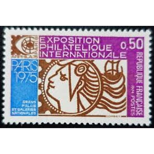 Exposition Philatélique Arphila 75 Année 1974 N° 1783 Yvert Et Tellier Luxe