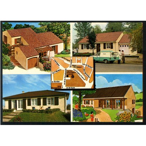 Carte Postale Publicitaire Maisons Cosmos