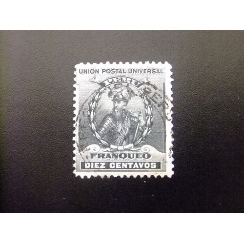 109 Perú 1896 1899 / Pizarro / Yvert 114 Fu