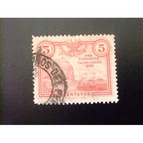 109 Perú 1925 1926 / Roca De Arica Roche De Arica / Yvert 221 Fu