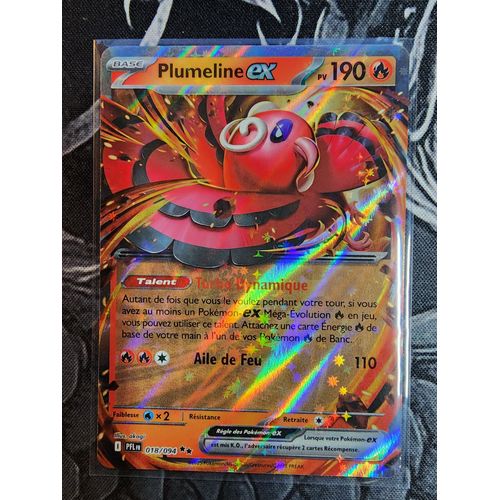 Plumeline Ex - Méga-Evolution Me02 - Flammes Fantasmagoriques - 018/094 Carte Pokémon