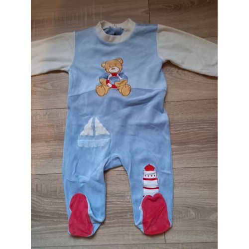 Pyjama 1 Pièce Bleu Taille 12 Mois