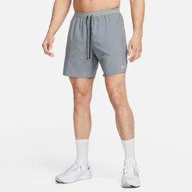 Short De Running Avec Sous-Short Intégré 18 Cm Dri-Fit Nike Stride Pour Homme - Gris