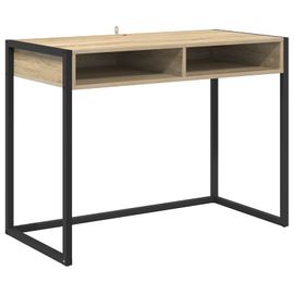 vidaXL Bureau avec stockage Sonoma 100 x 50 x 75 cm Bois d'ingénierie