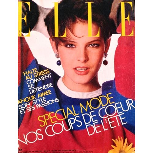 Elle Magazine N° 1991 03.1984 Caroline Lenorman/Menie Gregoire/Pascale Ogier/Bashung/Anouk Aimee