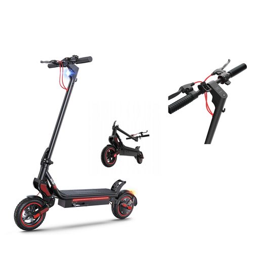 Trottinette Électrique Pour Adultes Iscooter W8500w Moteur Design Pliable Vitesse Maximale 40 Km/H Batterie 36 V 10,8 Ah Autonomie 40 Km Double Suspension Pneus Tout-Terrain Pneumatiques De 9,3 Pouces