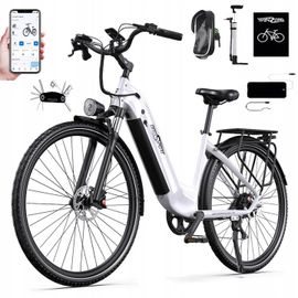 Vélo Électrique Onesport Ot05 Pro, Moteur 250 W, Batterie 22,5 Ah, Pneu 700c*50c, Capteur De Couple, Frein Hydraulique - Blanc