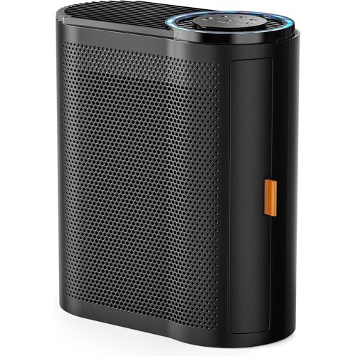 Purificateur d'air AROEVE pour maison : Filtre HEPA H13 véritable, capteurs de qualité d'air, mode sommeil ultra-silencieux, anti-poussière/allergènes/fumée/pollen，Noir