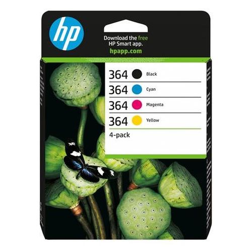 HP 364 (N9J73AE) - Pack de 4 cartouches d'encre originales - noir, cyan, magenta, jaune